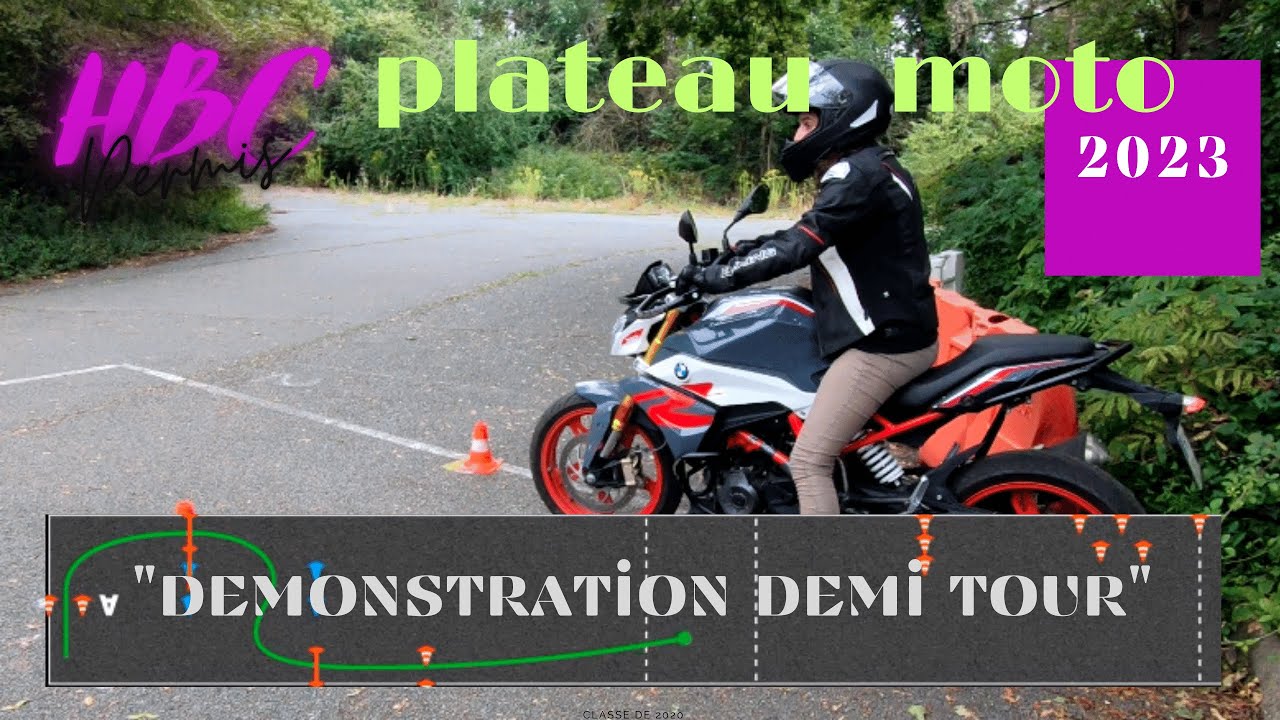Demi tour Passager plateau moto 2023