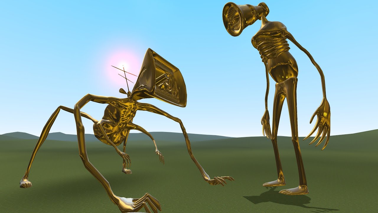 GOLDEN MEGAPHONE VS GOLDEN MEGAHORN!! Golden Great Mother Megaphone vs Golden Megahorn!! Garry's Mod