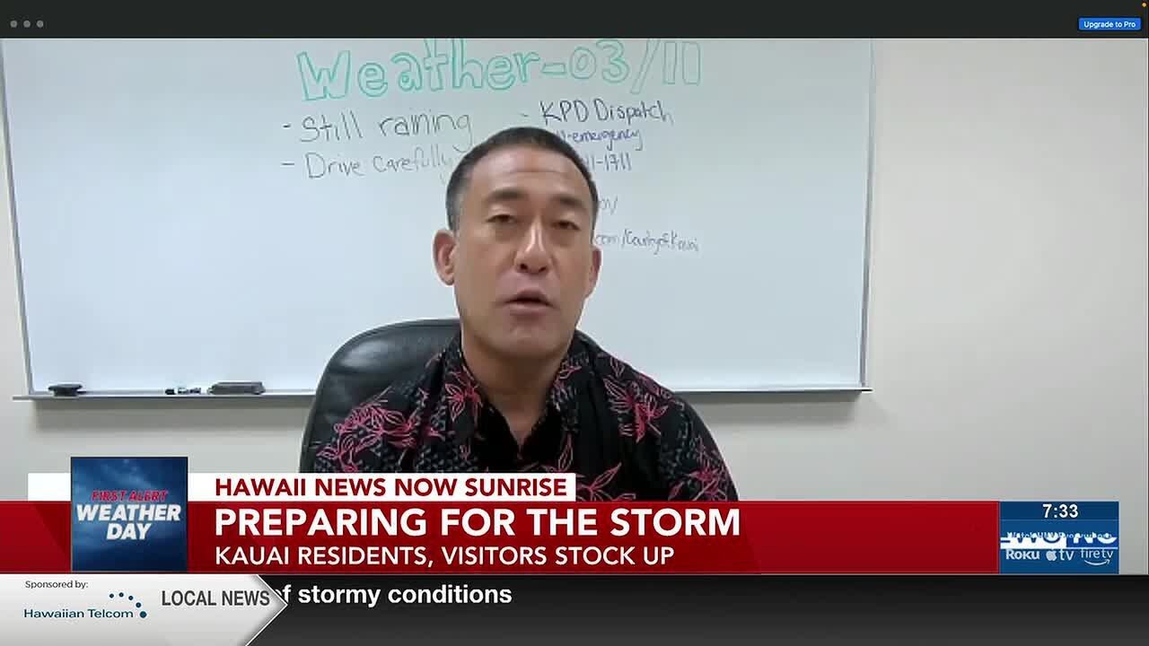 Kauai Mayor Derek Kawakami urges residents to prepare