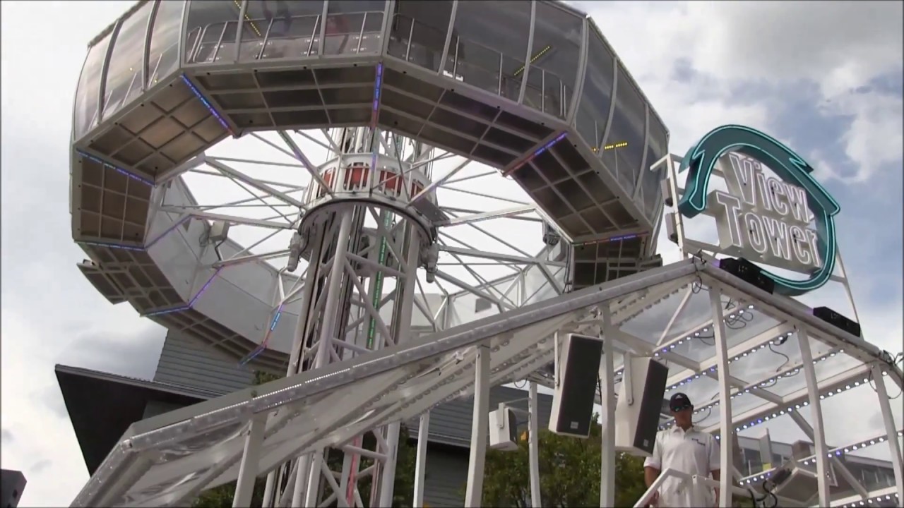 View Tower 80 meter hoog(J. Dauphin)off/onride kermis Tilburg 2017 premiere