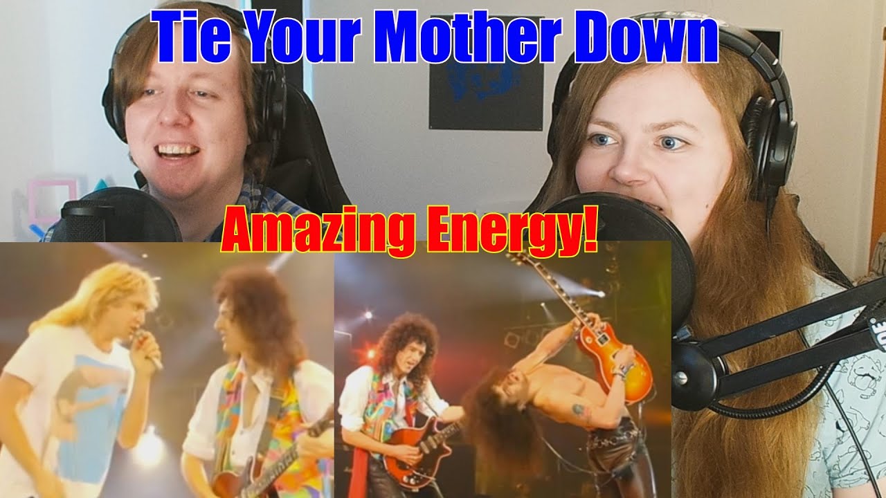 Couple First Reaction To - Queen & Slash/Joe Elliott : Tie Your Mother Down [Live]