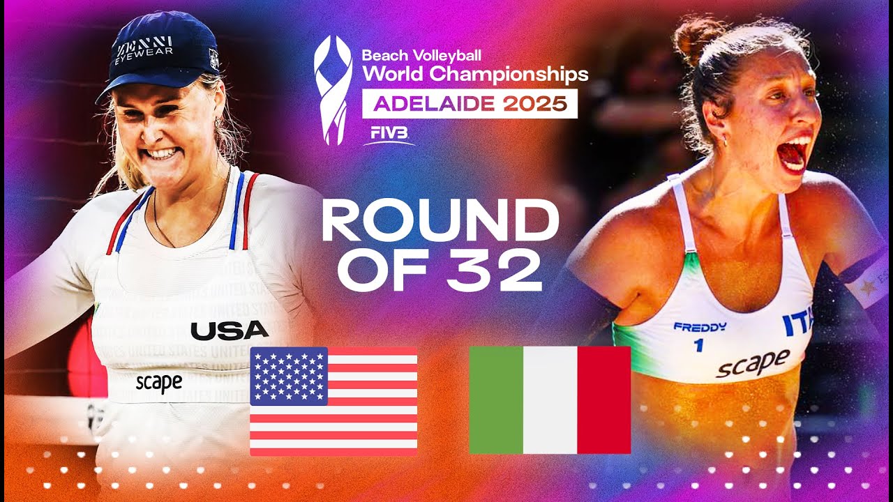 Nuss/Brasher vs. Scampoli/Bianchin - Beach World Championships 2025 | Highlights | Round of 32