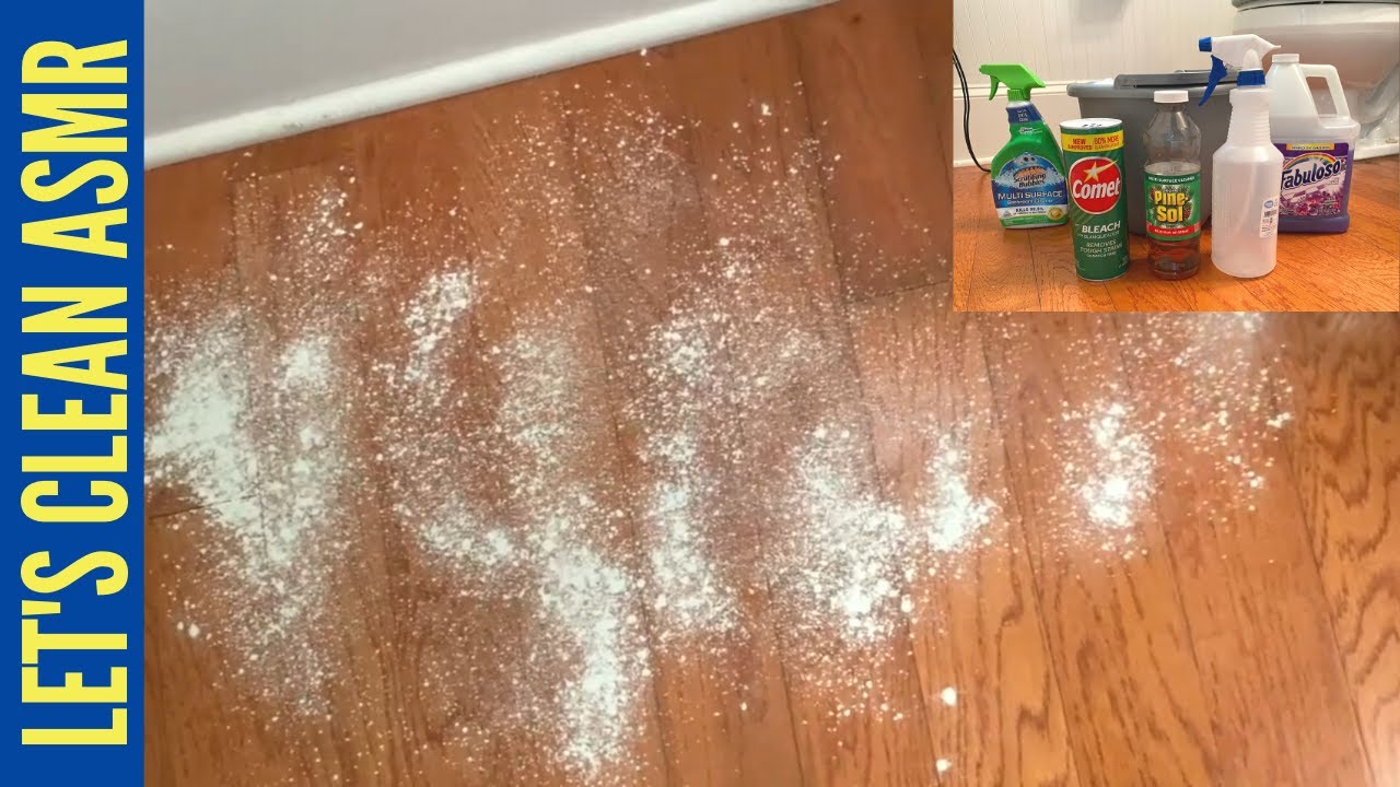 🔵 DIRTY FLOOR SCRUBBING ASMR (No Talking) 말 하지마 ASMR Cleaning, Spraying, Scrubbing | CLEAN WITH ME!