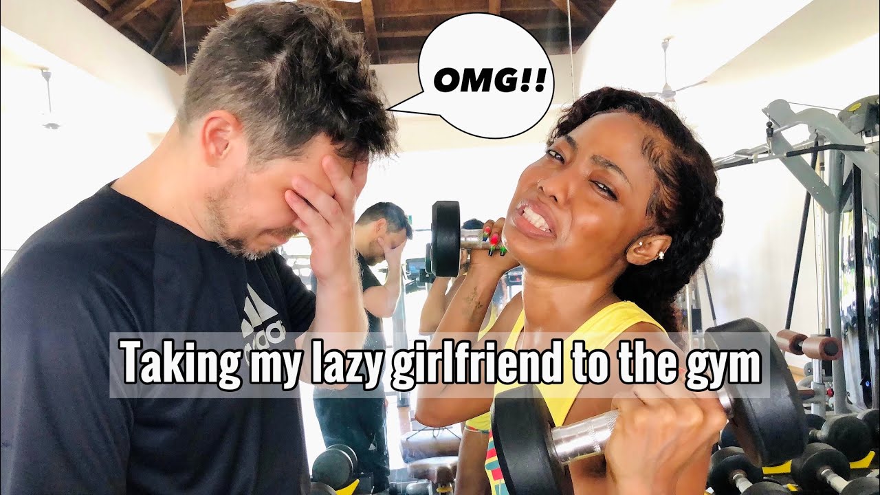 Taking my lazy girlfriend to the gym | First time at the gym with boyfriend vlog