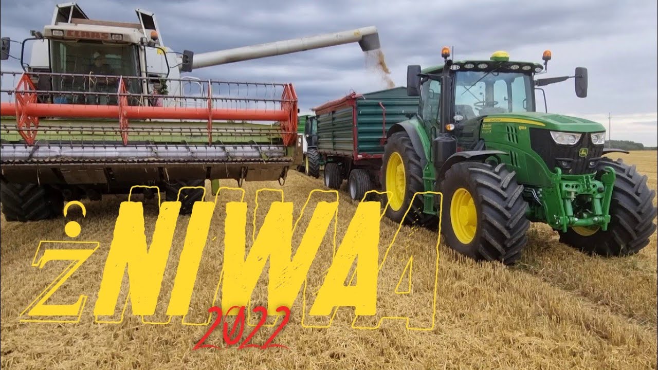 GRChocaj - Żniwa 2022 z Jeleniami || John Deere 6155R || John Deere 6130M ||