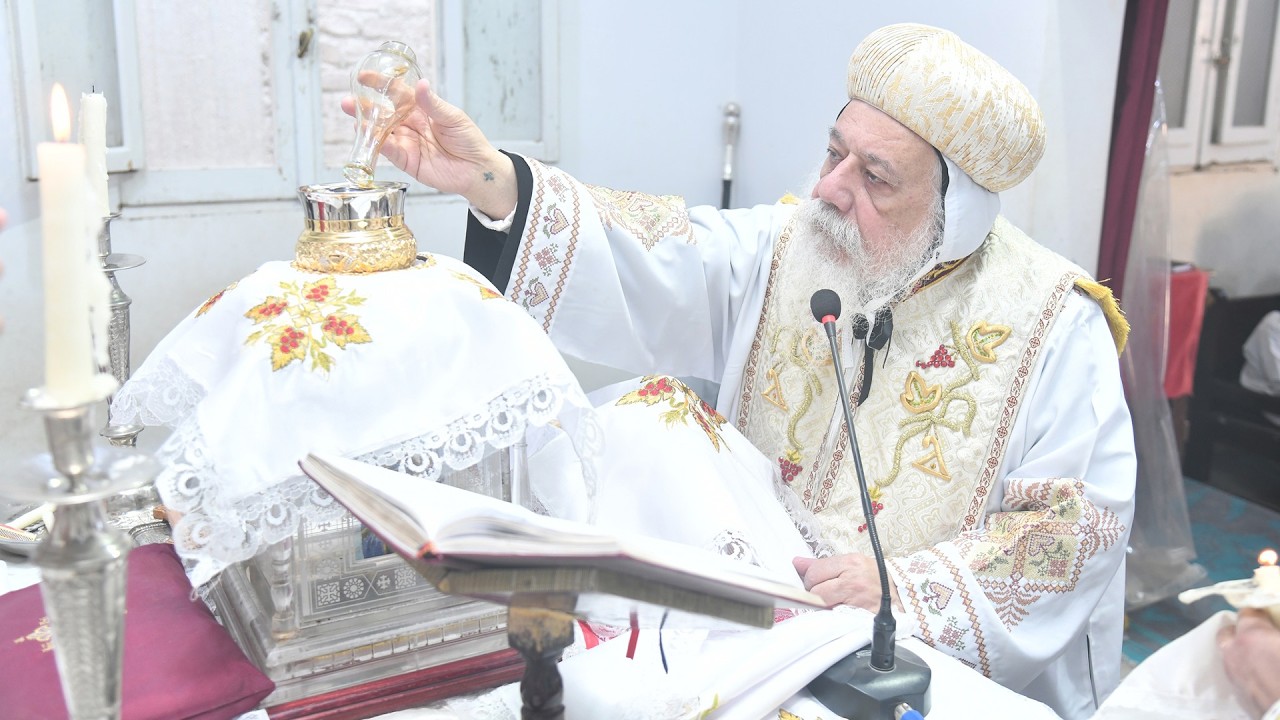قداس الصوم الكبير بحضور نيافة الانبا ديمتريوس مطران ملوي وانصنا والاشمونين
