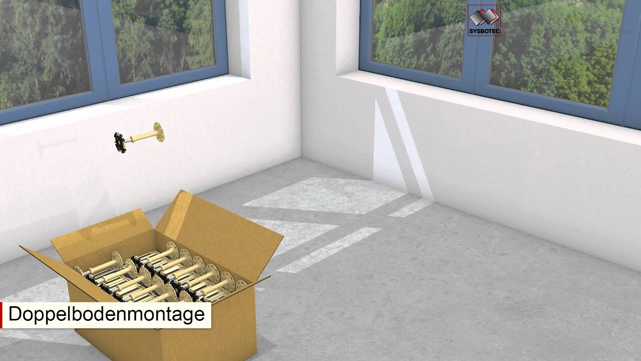Doppelbodenmontage, Raised Flooring Installation