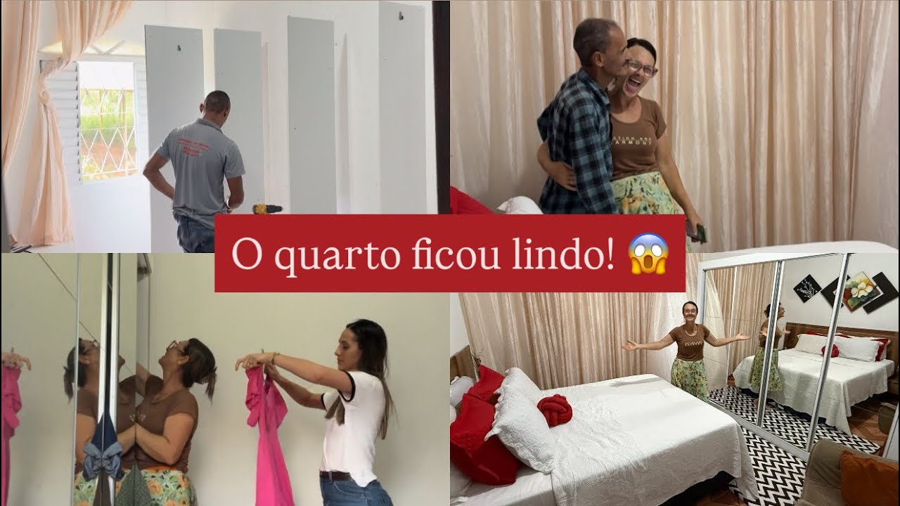 Dia de montar o guarda-roupa | organizamos tudo | virou outro quarto 😱 | eles amaram 
