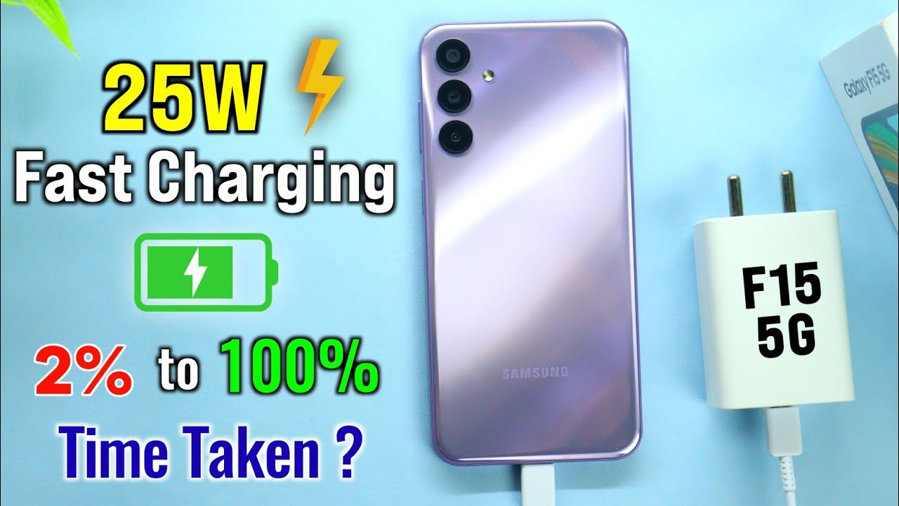 Samsung Galaxy F15 5G Charging Test ⚡️| samsung f15 5g Battery charging test 2 to 100% time | review