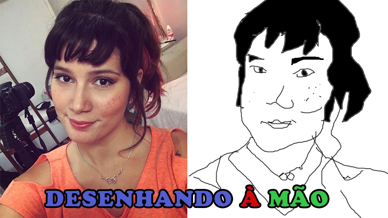 Speed Drawing quase fake - Julia Jolie