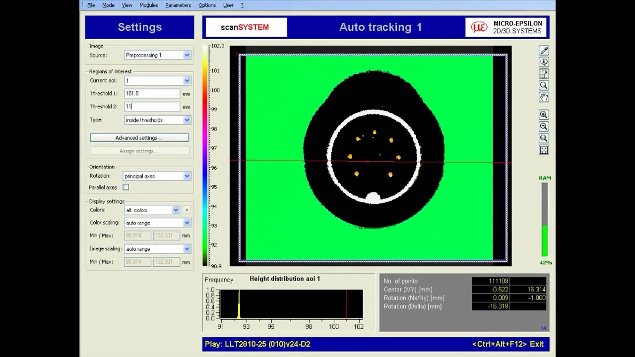 scanCONTROL - measurement and software demo