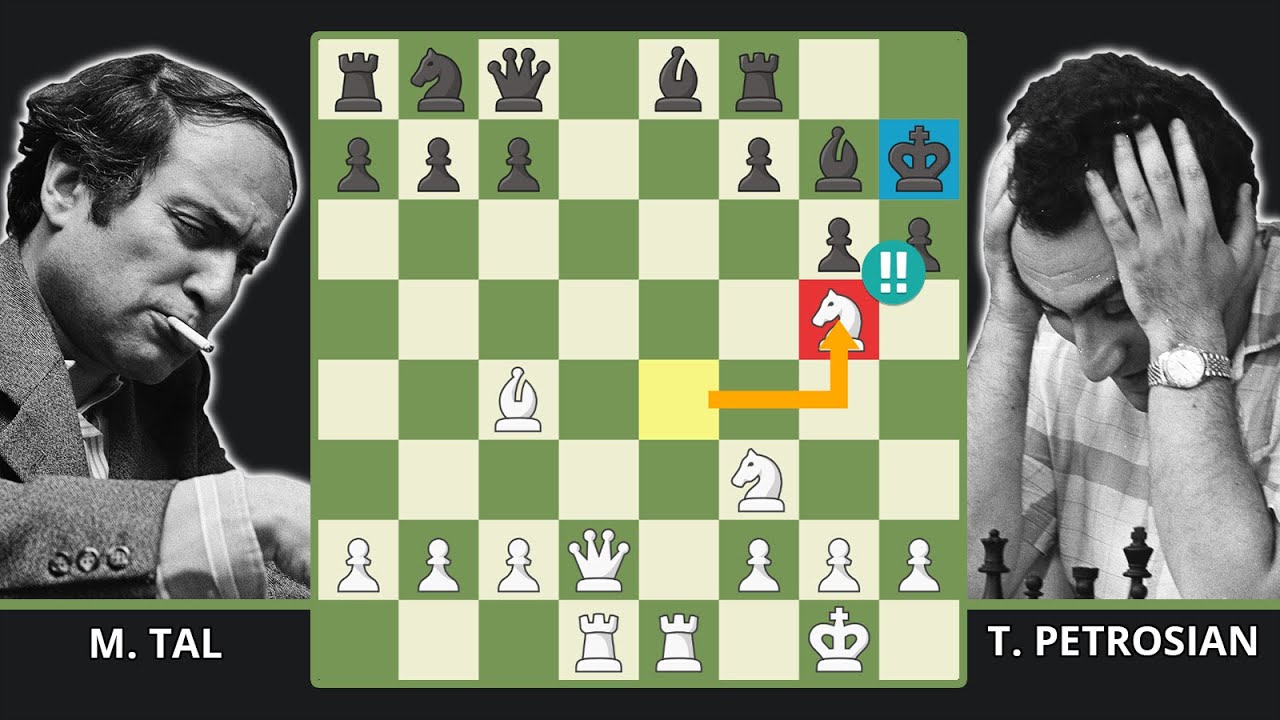 Mikhail Tal Defeats Tigran Petrosian In 23 Moves - Tal vs. Petrosian, 1974