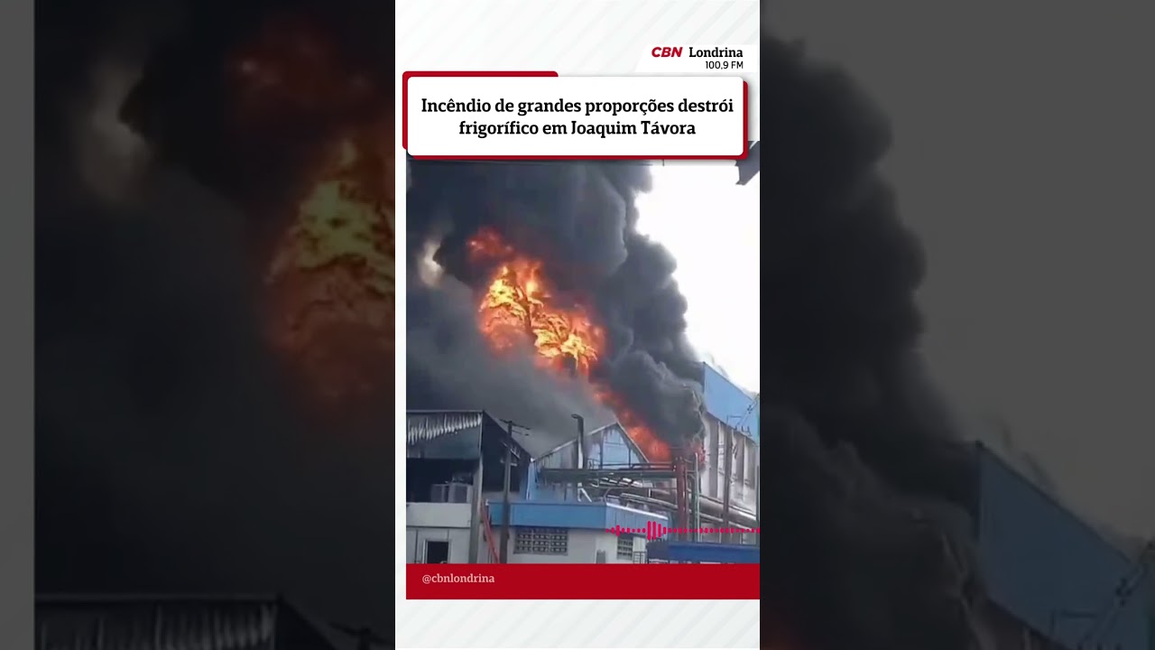 Incêndio de grandes proporções destrói frigorífico em Joaquim Távora