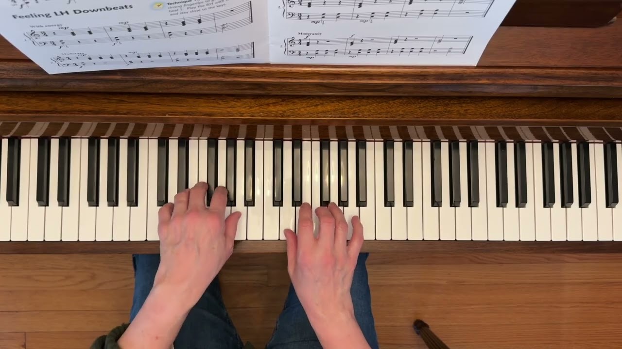 Feeling Downbeats - Alfred's Premier Piano Course Level 2B Technique Book