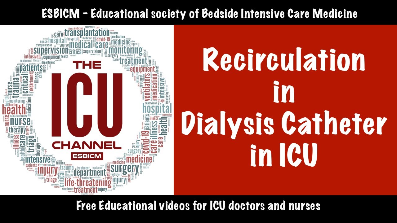 Recirculation in Dialysis Catheter in ICU | The ICU Channel | ESBICM