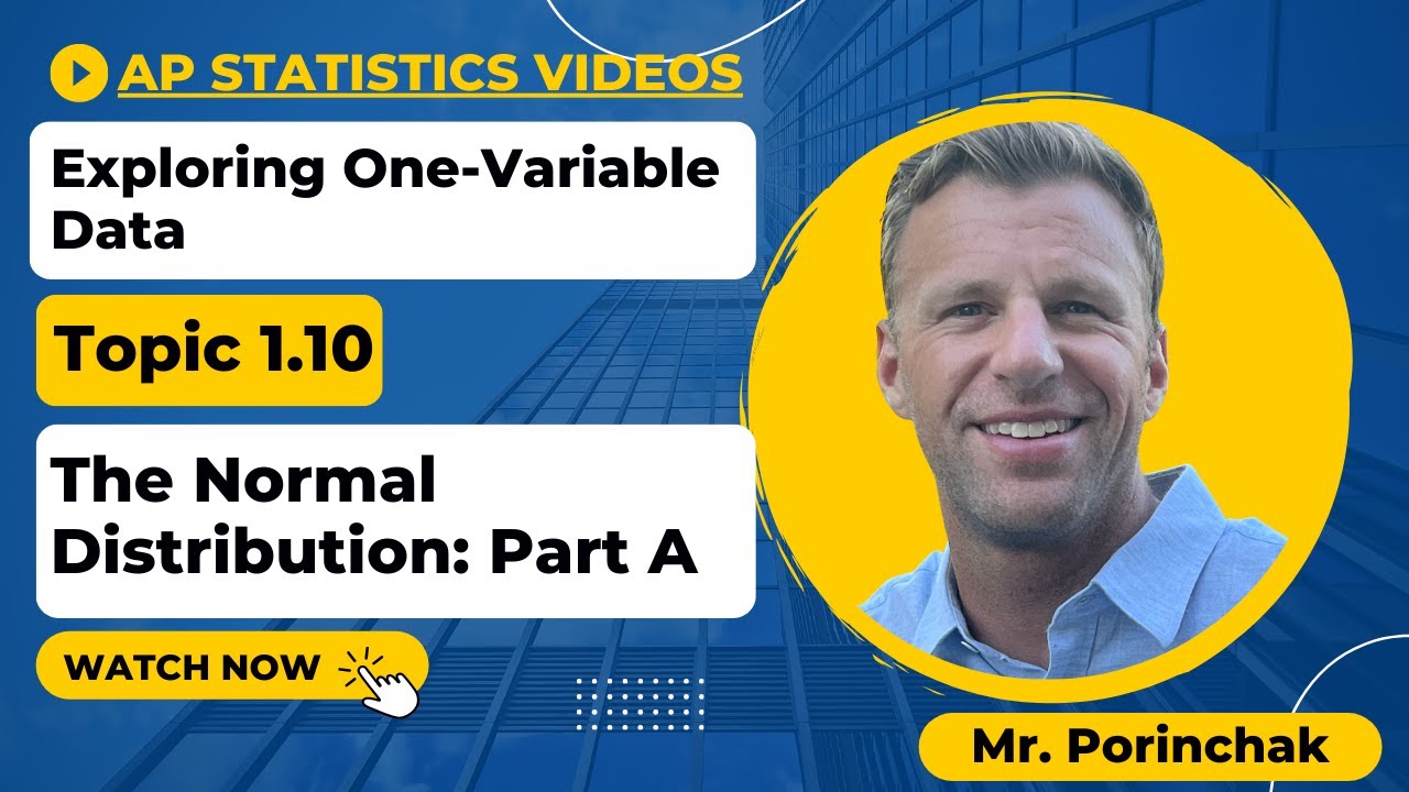 AP Statistics: Topic 1.10 The Normal Distribution Part A