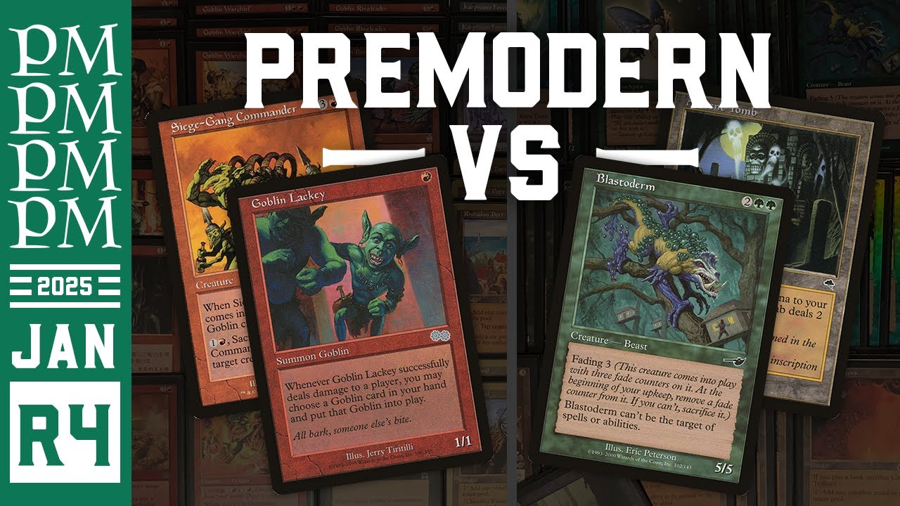 BEEFCAKE против RG Goblins — Раунд 4 — Турнир Premodern MTG, январь 2025 г.