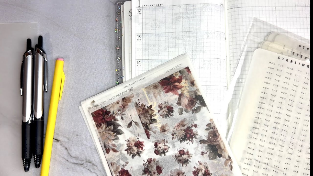 First Plan With Me January 12th-18th,  2026 | Sterling Ink N1 Horizontal Planner