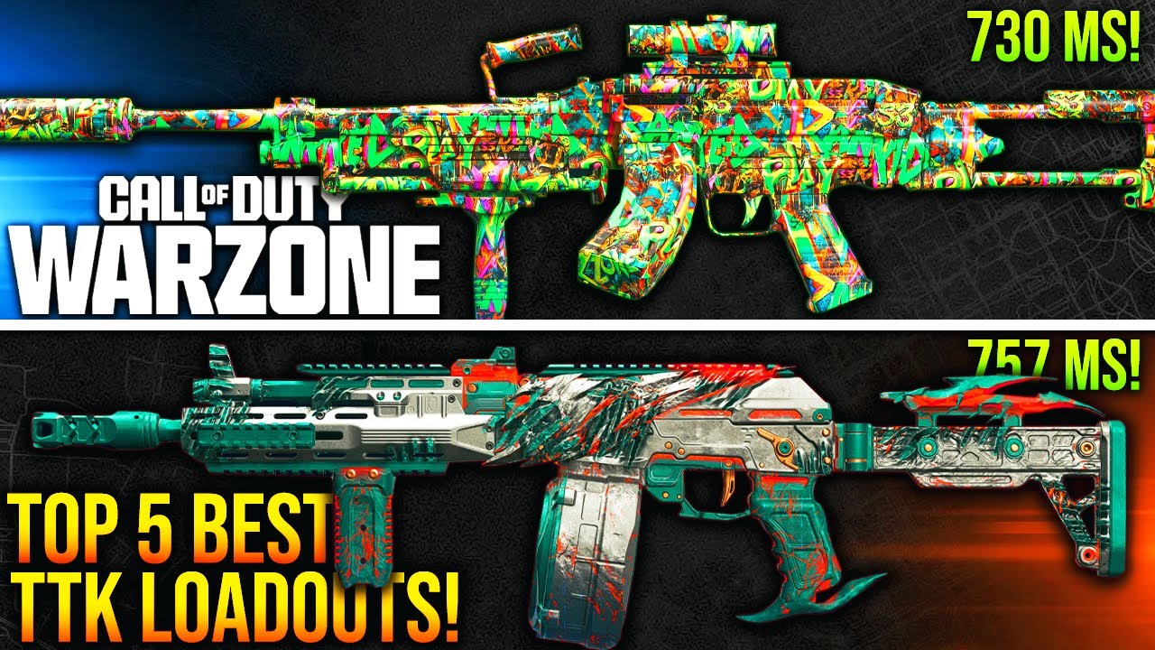 WARZONE: New TOP 5 BEST TTK META LOADOUTS After Update! (WARZONE META Weapons)