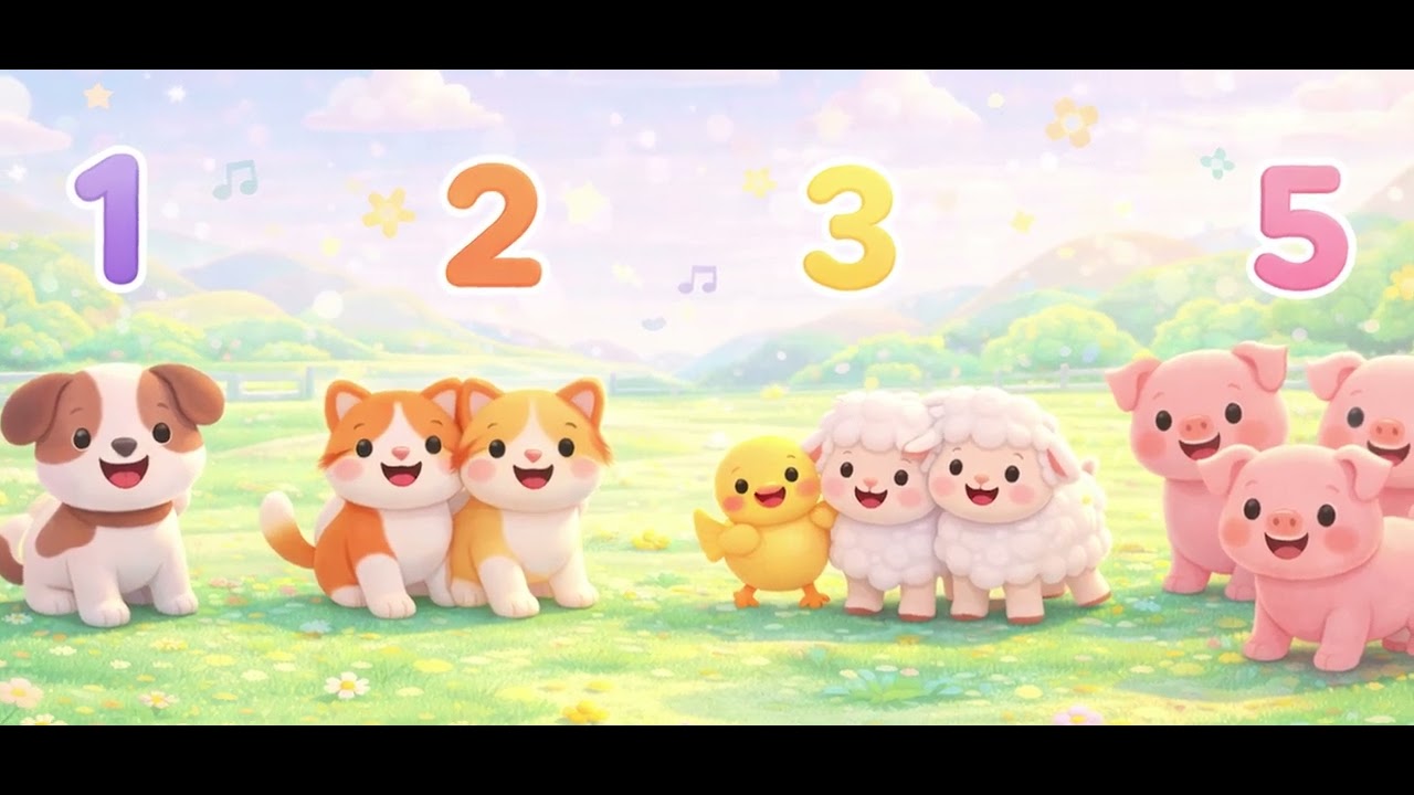 Count With the Animals | Counting Song for Kids | Kids Educational Music