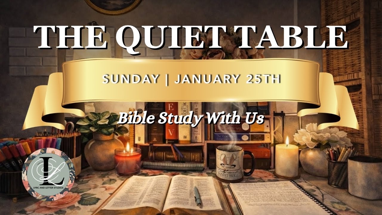 The Quite Table | 2.5-Hour Bible Study With Me (No Talking) - Sunday, January 25, 2026