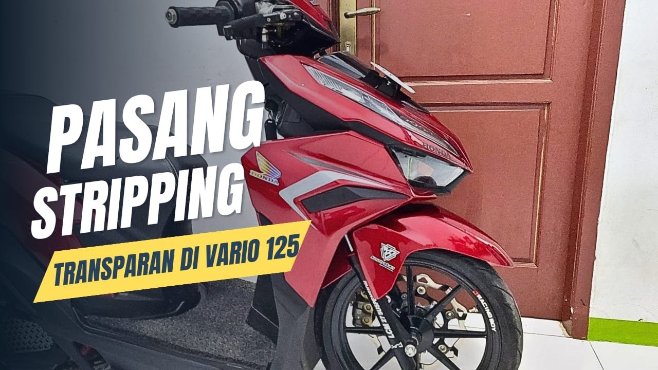 Pasang striping transparan vario 125 new