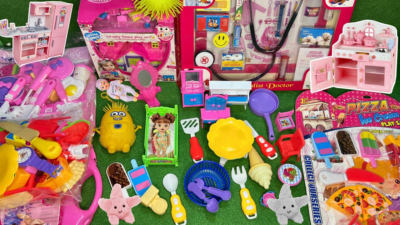ASMR TOYS Review 4•11 Minutes Satisfying Kitchen Set Unboxing Hello Kitty DIY VIDEO