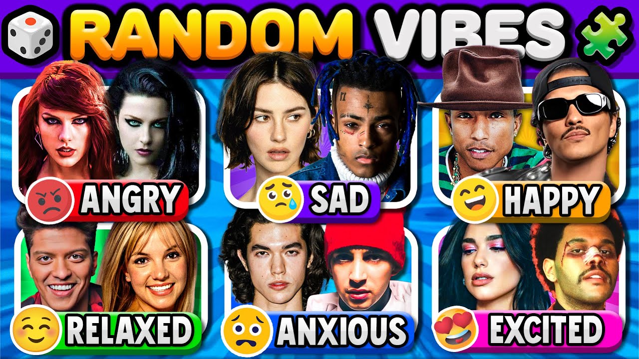 Save One Song Random VIBES 🎲 Happy, Sad, Angry, Romantic,... 🔥 Music Quiz 2025