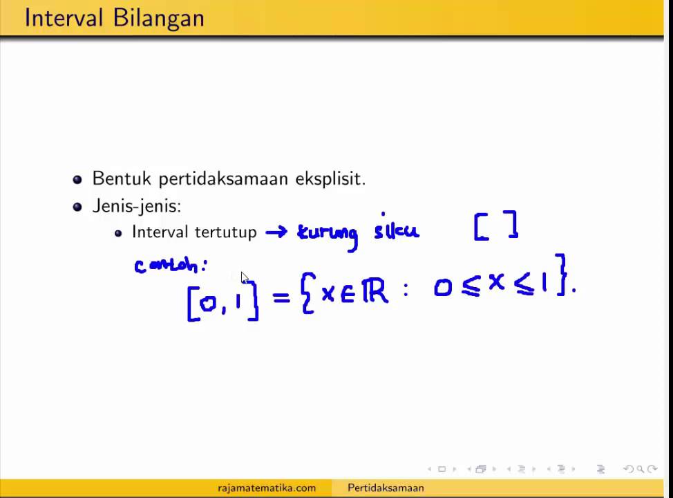 3 1 3  Jenis Interval   Interval Tertutup