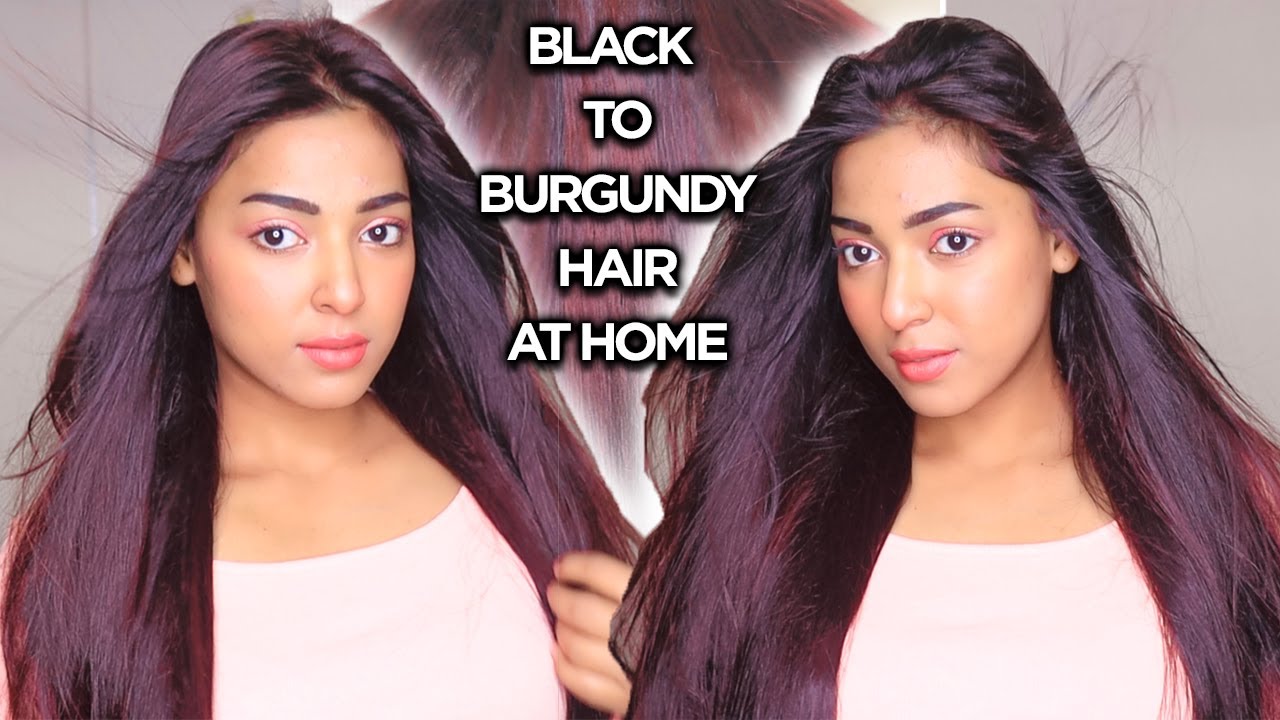 BLACK TO BURGUNDY HAIR AT HOME IN JUST 30 MINS WITH L'Oreal Paris Casting Crème Gloss Ultra Visible