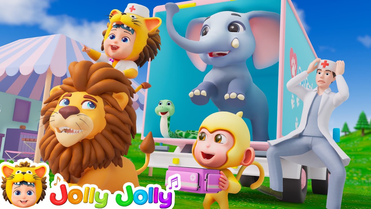 Animals All Around | Safari Animals Care | Jolly Jolly - Learn and Play - Nursery Rhymes