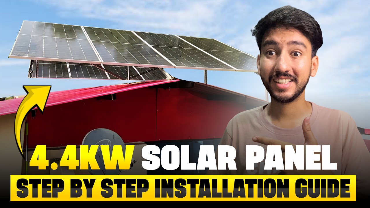 4Kw Solar Panel Installation Process | Everything You Need To Know !!