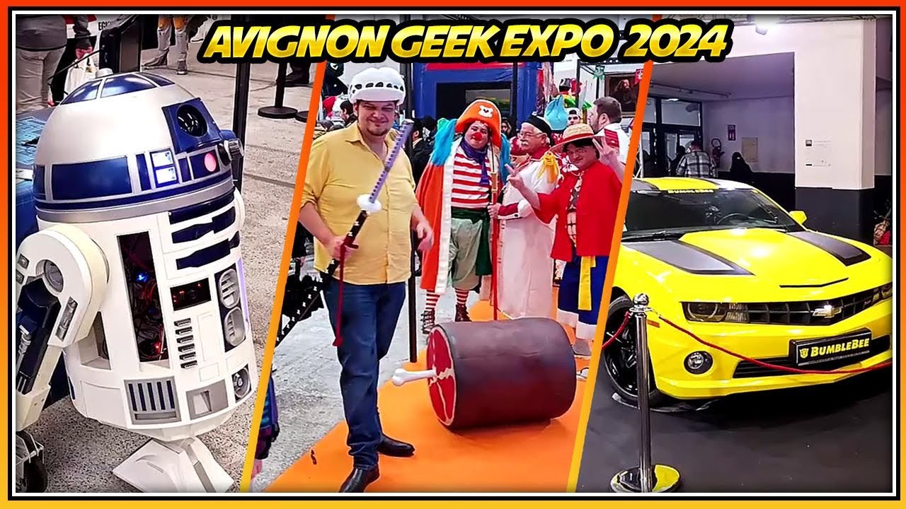 Avignon geek expo 2024 les 2 autres salles: jeux vidéo , voiture de film, etc...