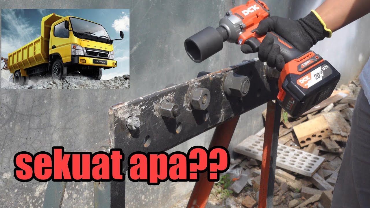 tes dan uji kekuatan mesin buka baut roda - DCK KDPB358Z /EM CORDLESS BRUSHLESS IMPACT WRENCH 20V