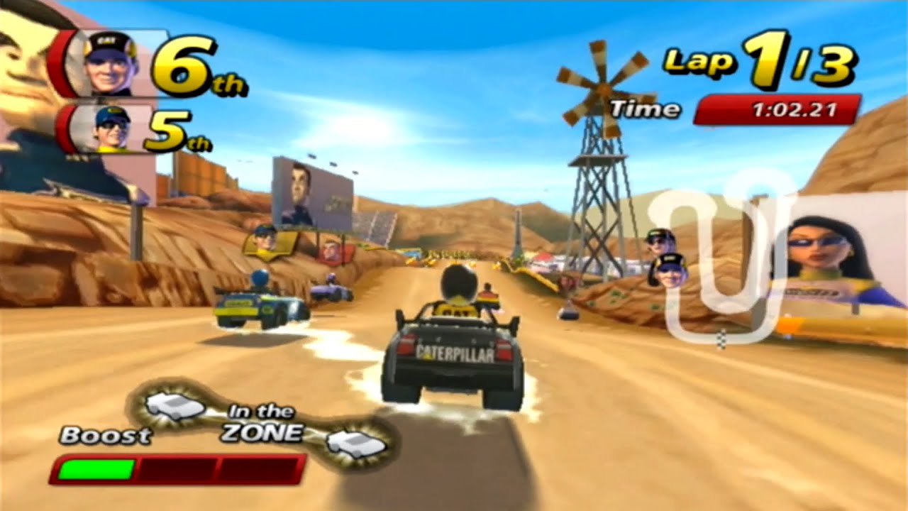 NASCAR Kart Racing ... (Wii) Gameplay