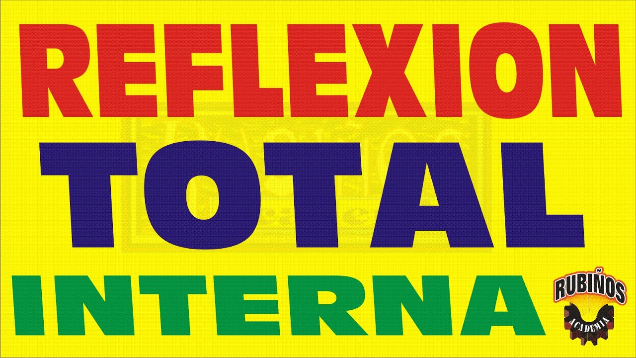 REFLEXIÓN TOTAL INTERNA ÓPTICA GEOMÉTRICA EJERCICIO RESUELTO