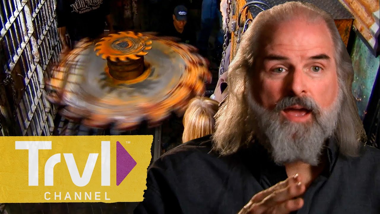No One is Safe From GIANT Spinning Saw Blade | Making Monsters | Travel Channel