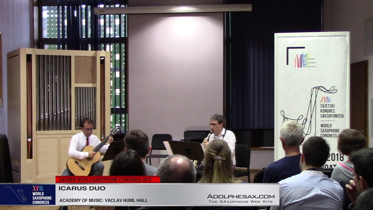 Poetic Pieces by Ramón Humet   Icarus Duo   XVIII World Sax Congress 2018 #adolphesax