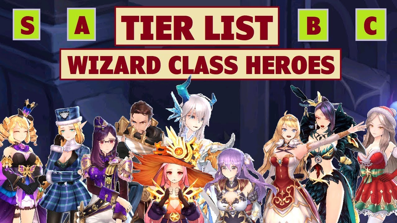 King's Raid - Tier List for Wizard Class Heroes + Content Ratings