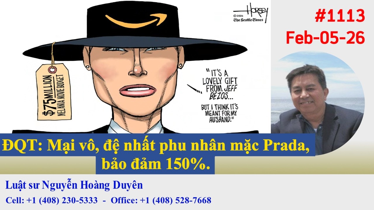 LS NHDuyên - DGCB#1113 - ĐQT: Mại vô, đệ nhất phu nhân mặc Prada, bảo đảm 150%.