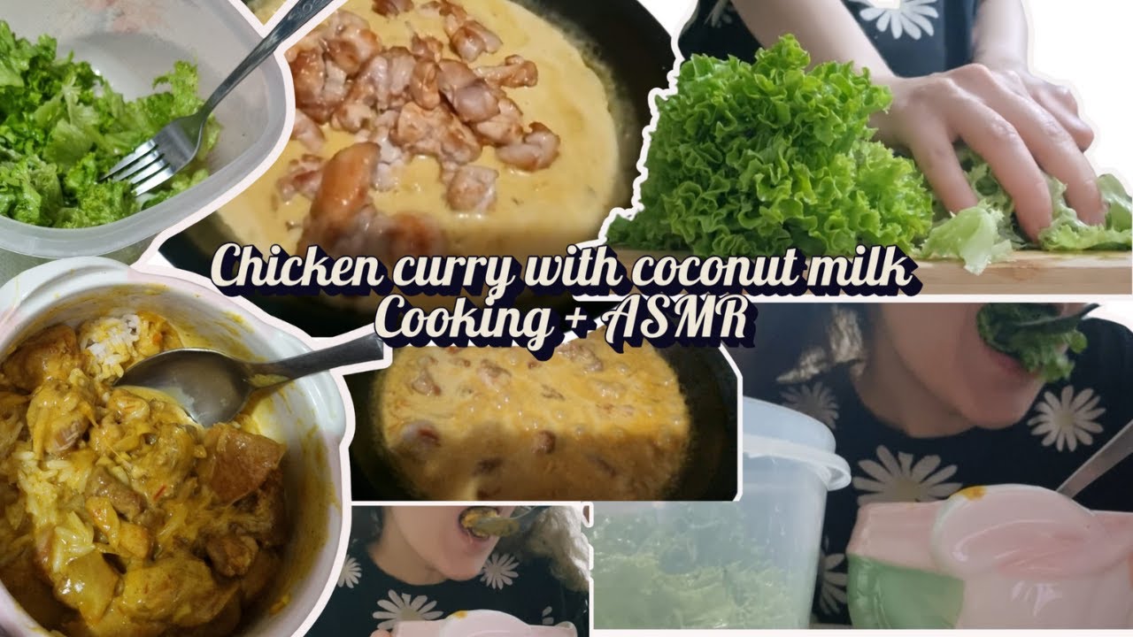 ASMR Chicken Curry | No Talking Mukbang (Cooking & Eating Sounds · 노토킹 · 咀嚼音)
