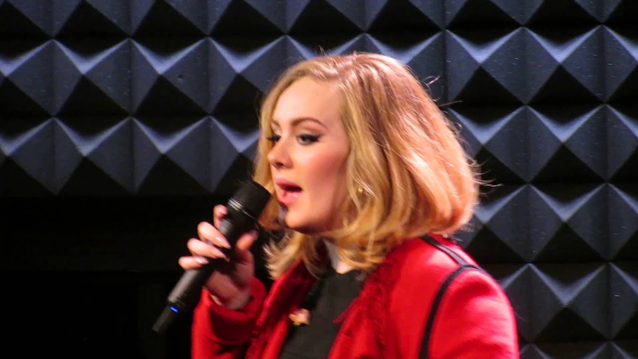 Adele sings Someone Like You @ Joe's Pub NYC November 20, 2015