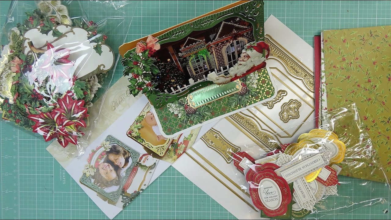 Anna Griffin Photo Card Easel Die Set & Christmas for All Papercraft Kit Review Tutorial!