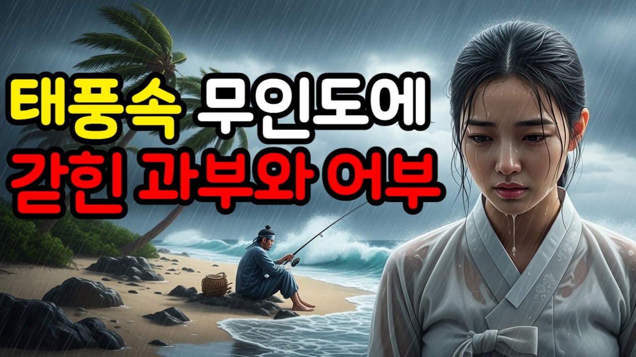 태풍으로 무인도에 갇힌 과부와 어부 야담|민담|설화|고전|옛날이야기|고전이야기