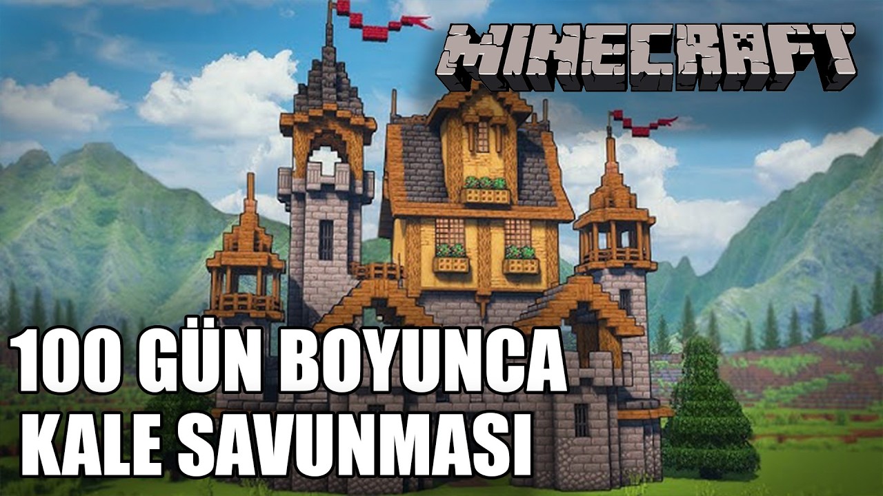 ORTA ÇAĞ KALESİNİ ZOMBİ İSTİLASINDAN KORUDUM ! MİNECRAFT GRAVE DANGER