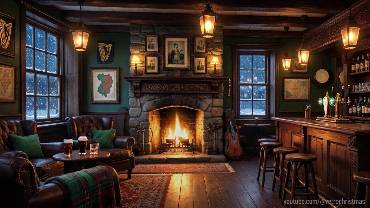 ❄️ A Relaxing Evening At The Irish Pub ❄️ Relaxing Ambience, ASMR