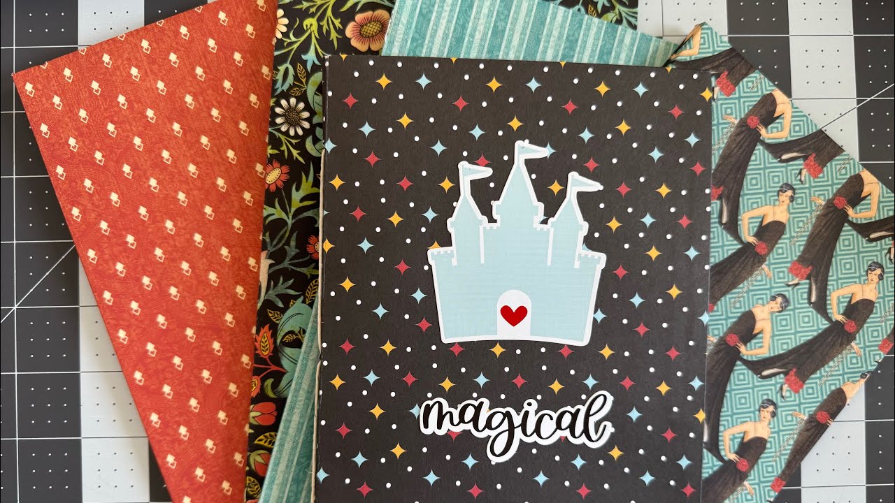 DIY Disney Themed Junk Journal Flip Through! 🏰 First Completed Journal + Echo Park Paper