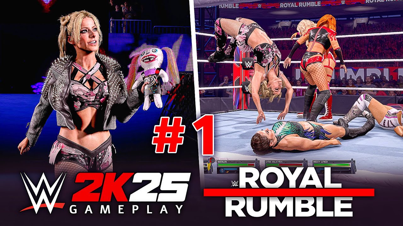 WWE 2K25 Alexa Bliss Enters Number 1 In Women's Royal Rumble