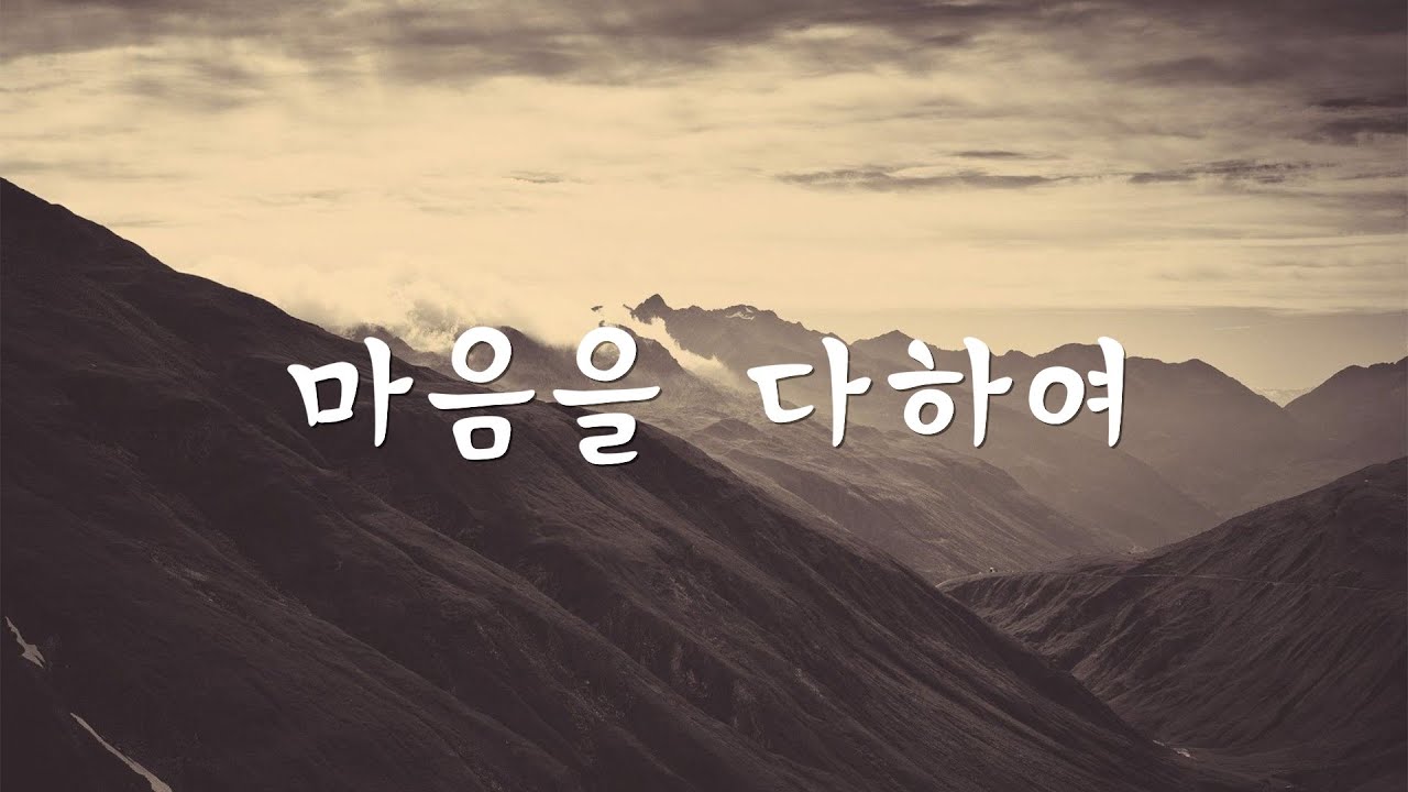 마음을 다하여 (데이빗 윌커슨)