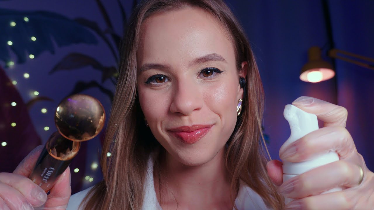 ASMR LIMPEZA DE PELE AVANÇADA com TUDO que PRECISA PARA RELAXAR 🧖‍♀ Especial Aniversário do Canal 🎉